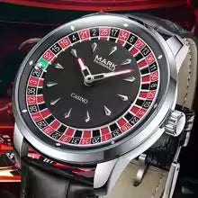 🎰 MARK Roulette Dial Watch – Luxury Casino-Inspired Men’s Watch ساعة MARK بتصميم الروليت