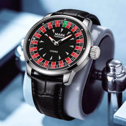 🎰 MARK Roulette Dial Watch – Luxury Casino-Inspired Men’s Watch ساعة MARK بتصميم الروليت