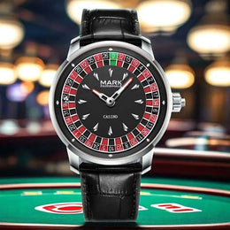 🎰 MARK Roulette Dial Watch – Luxury Casino-Inspired Men’s Watch ساعة MARK بتصميم الروليت