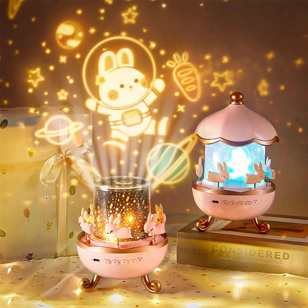 🌟 **Pink Castle Star Projector للأطفال | مصباح نجوم وموسيقى 360° للبنات** 💗