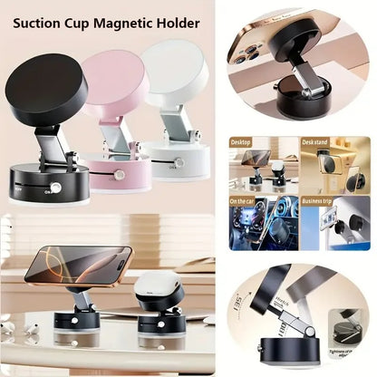 Magnetic Phone Holder with Suction Cup | حامل هاتف مغناطيسي بكوب شفط